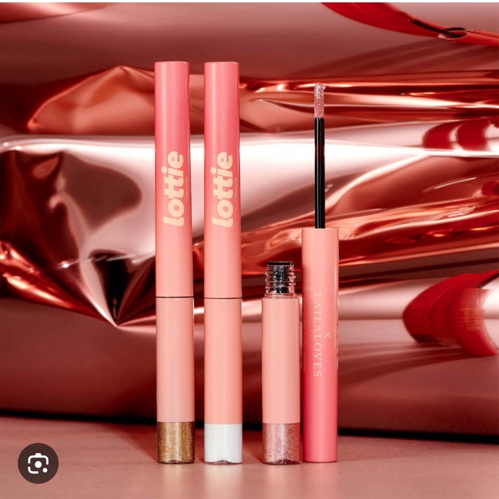Lottie x Laila Loves Limited Edition 2in1 Glitter Eyeliner/Shadow Set, 3 Shades